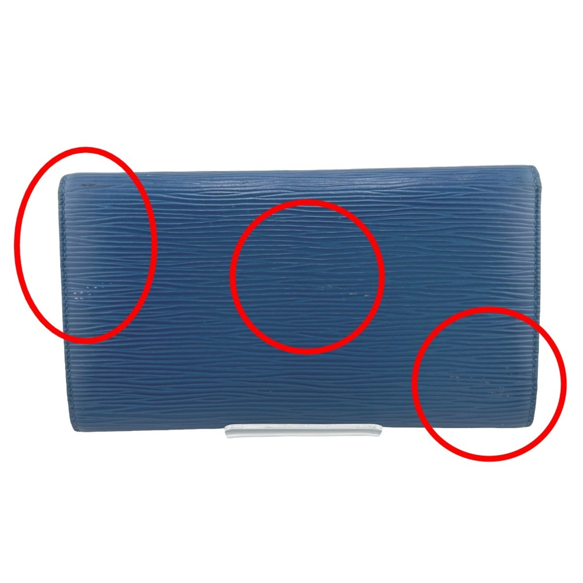 Louis Vuitton Toledo Blue Epi Leather Wallet