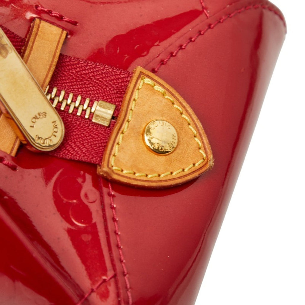 Louis Vuitton Pomme D'amour Red Color Patent Leather Handbag