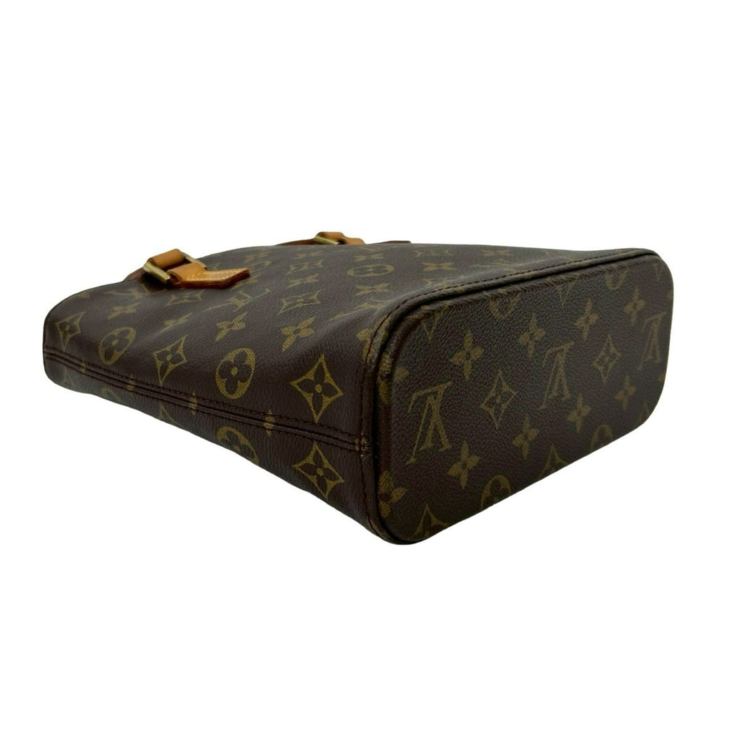Louis Vuitton Brown Leather Pvc Handbag Tote Bag