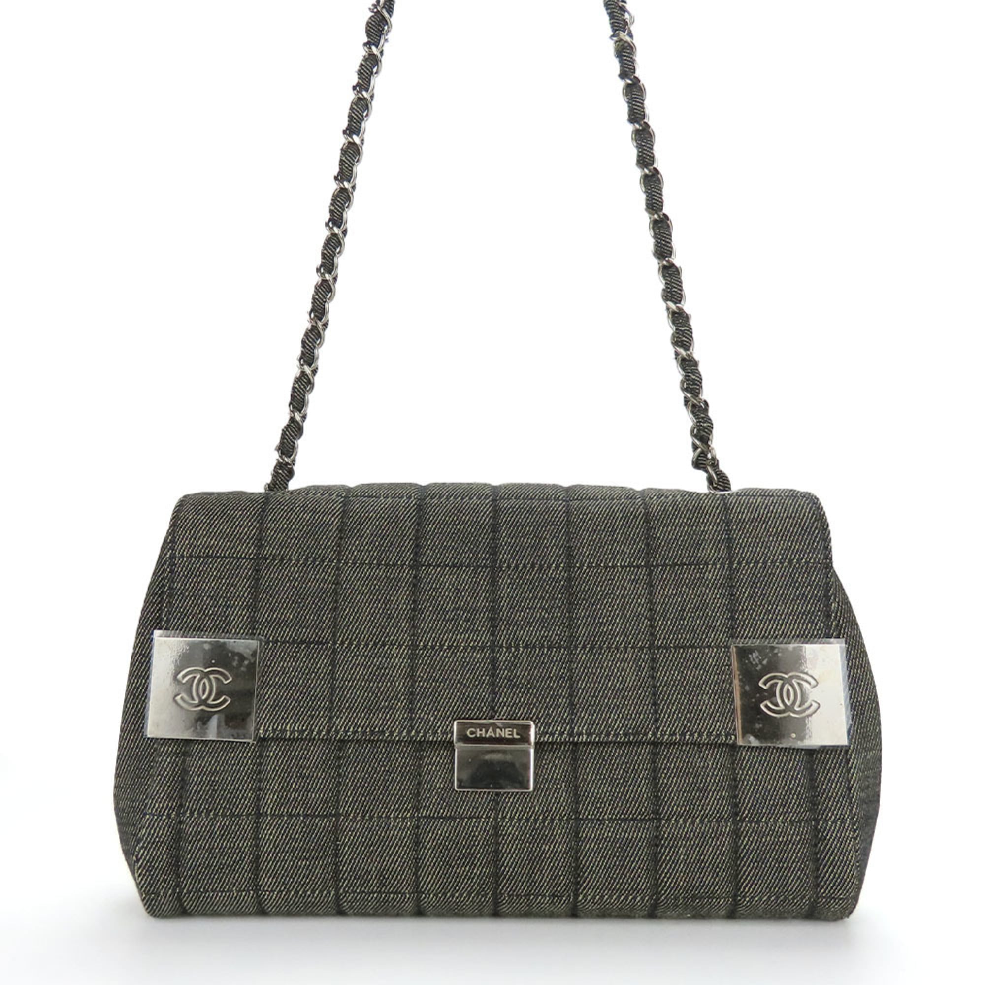 Chanel Navy Denim Shoulder Bag