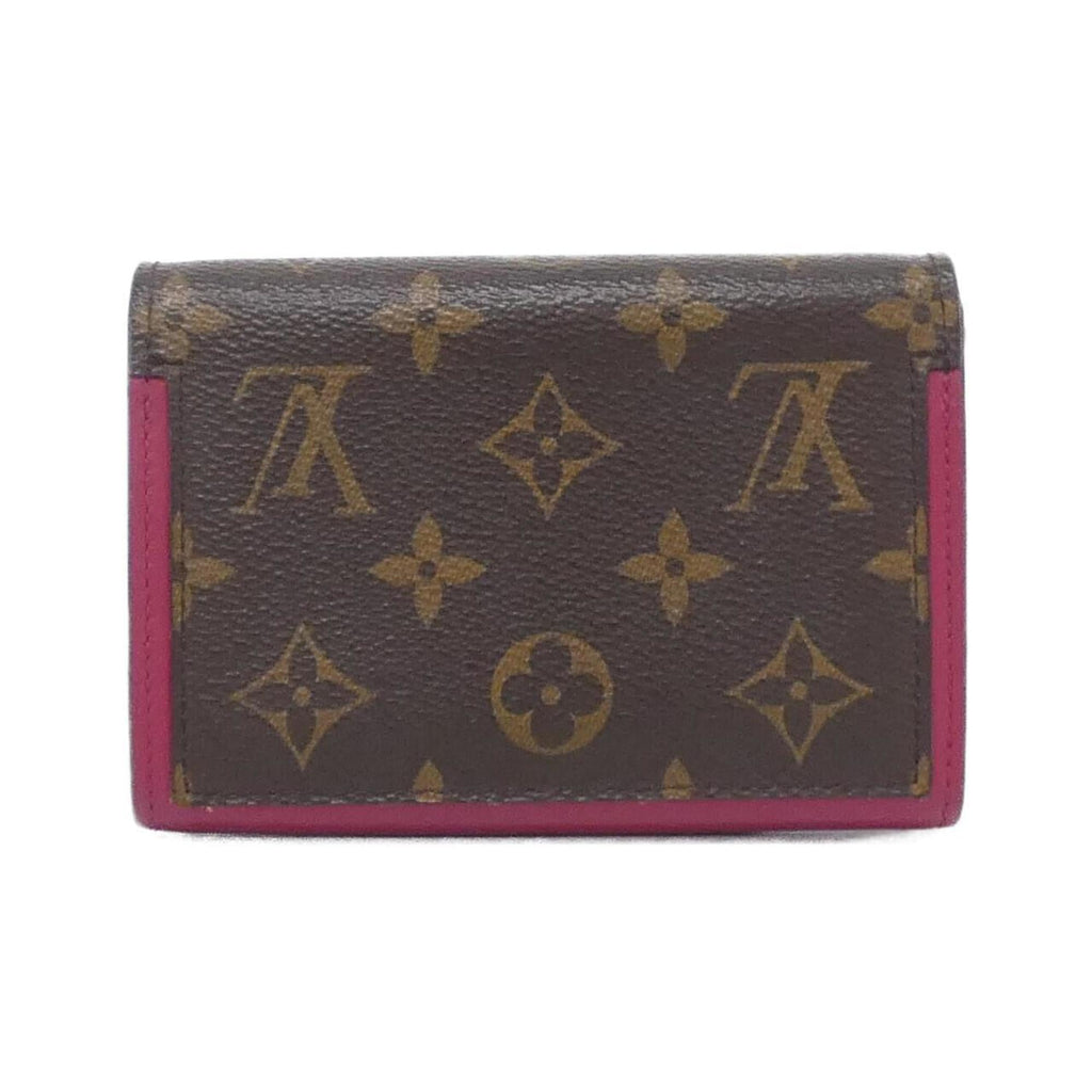 Louis Vuitton Fuchsia Marron Monogram Monogram Coated Canvas Leather Wallet