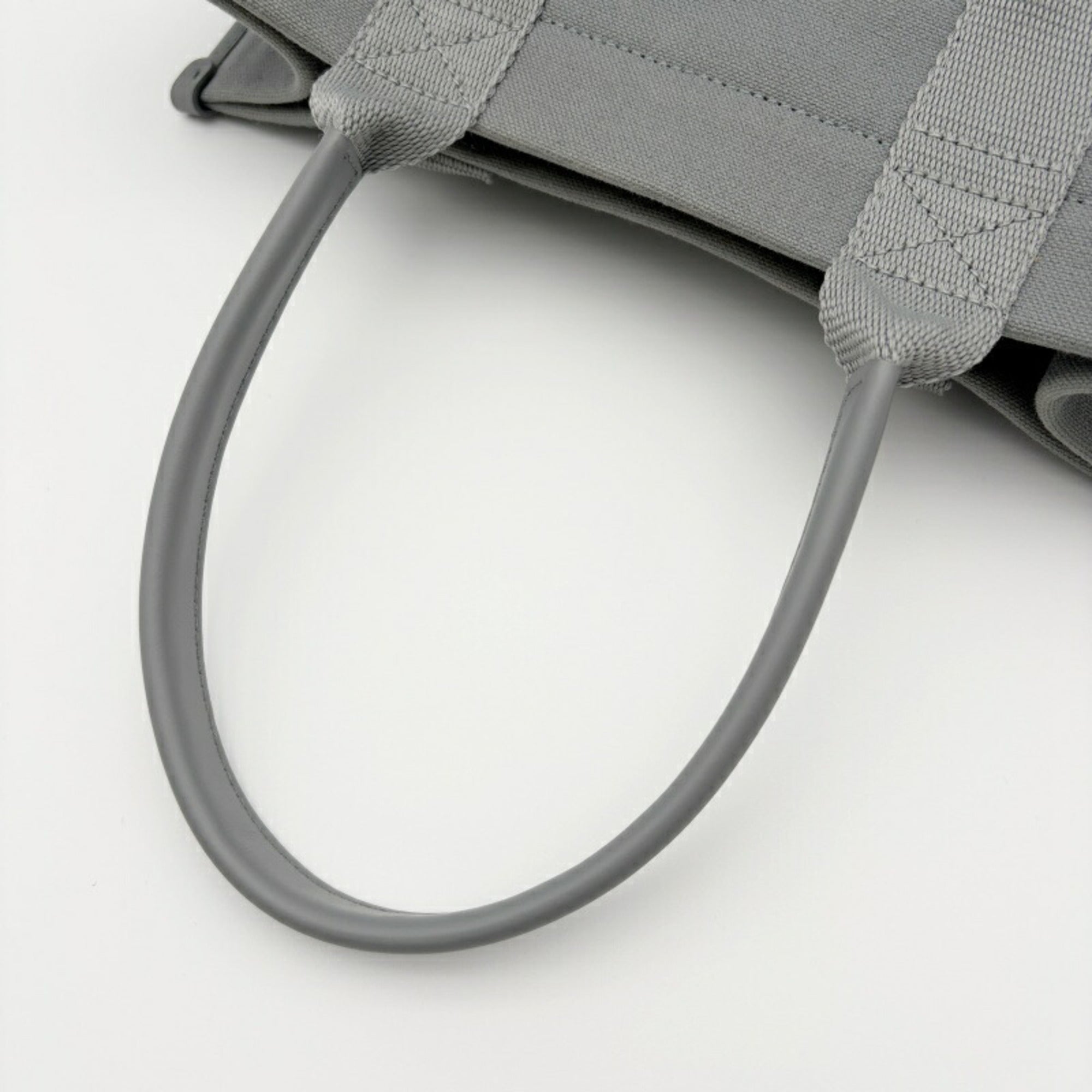 Balenciaga Gray Canvas Leather Tote