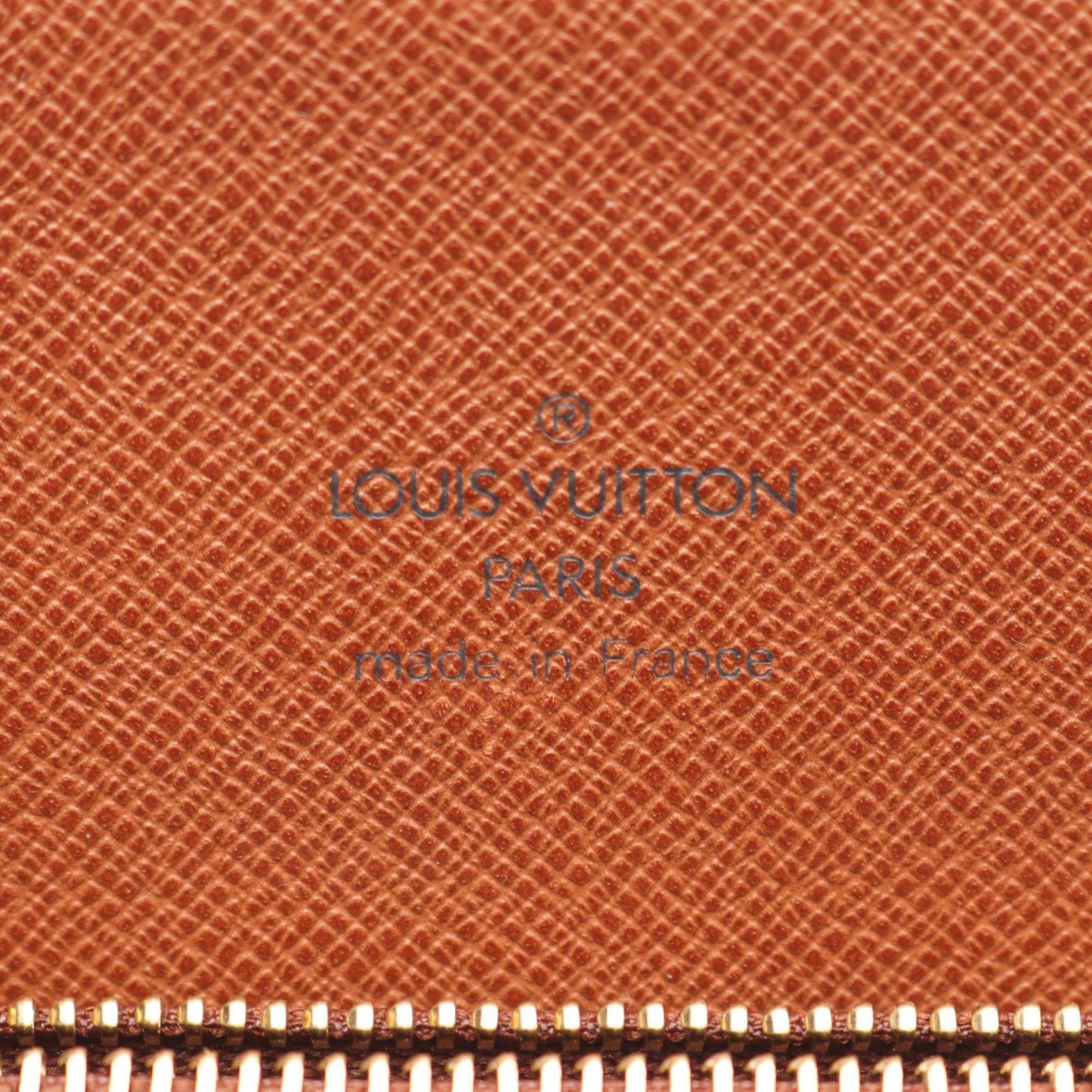 Louis Vuitton Brown Monogram Coated Canvas Leather Shoulder Bag