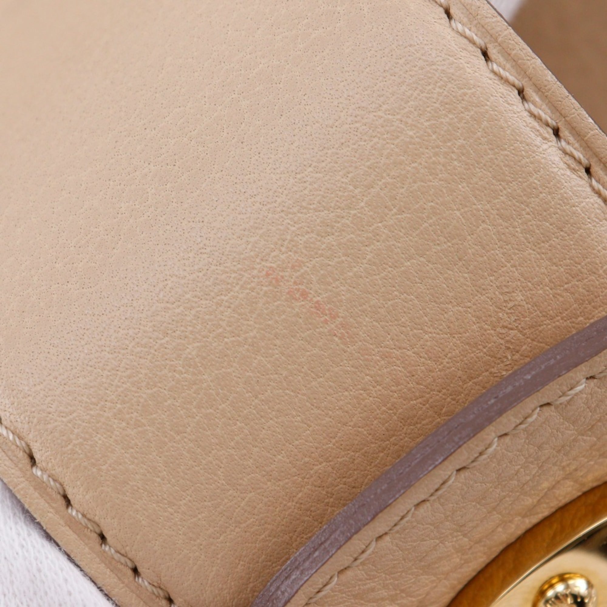 Louis Vuitton Mahina Beige Opal Mahina Leather Handbag