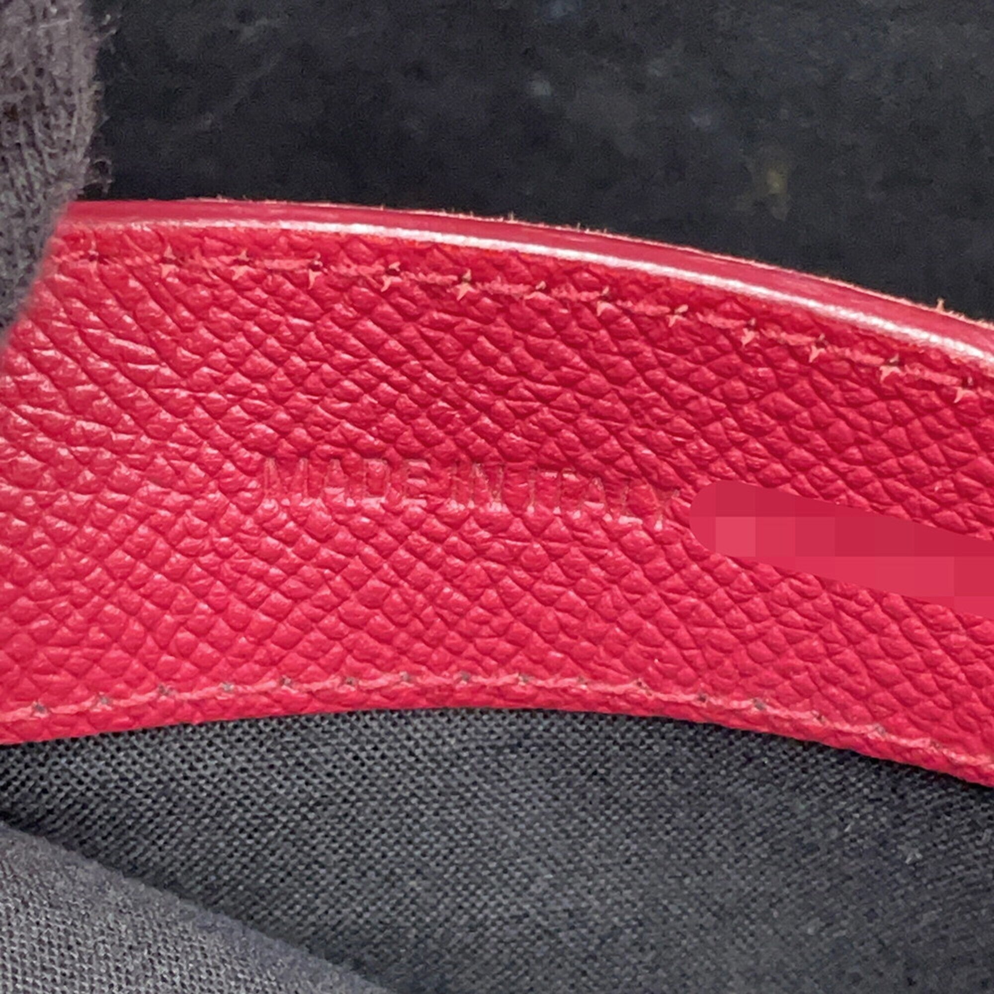 Balenciaga Red Color Leather Handbag Shoulder