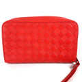 Bottega Veneta Red Leather Clutch Bag