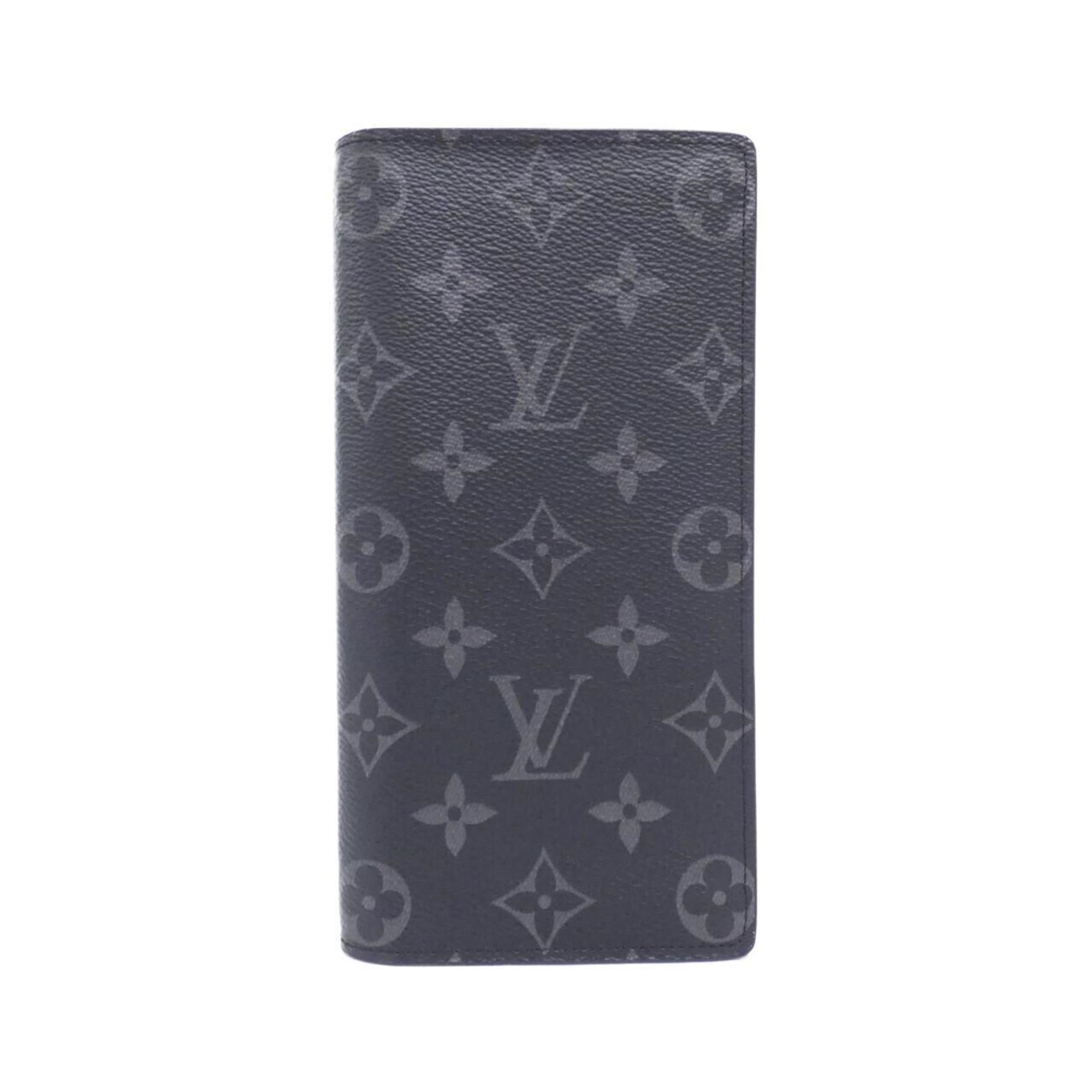 Louis Vuitton Black Coated Canvas Long Wallet