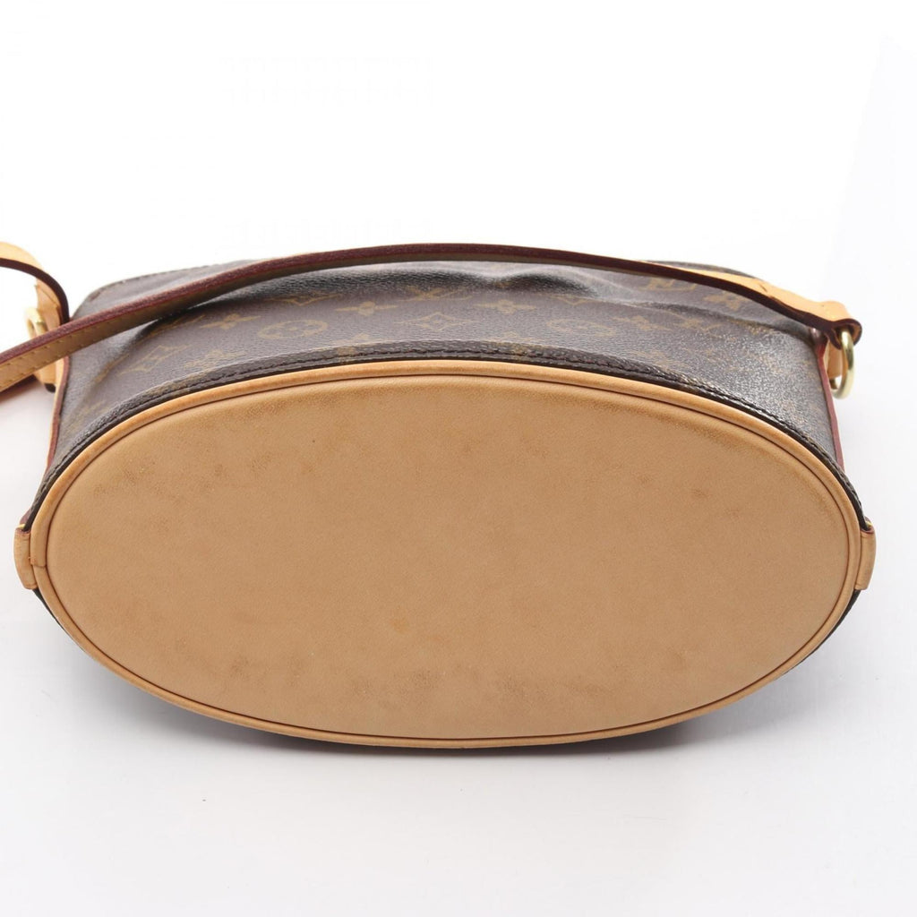 Louis Vuitton Brown Coated Canvas Leather Shoulder Bag