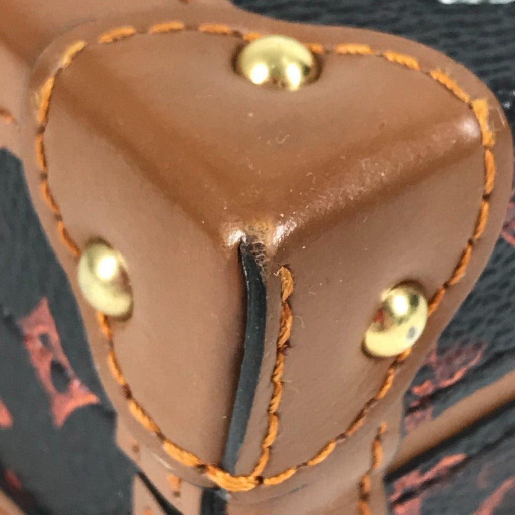 Louis Vuitton Brown Red Color Monogram Canvas Clutch Bag Shoulder Bag