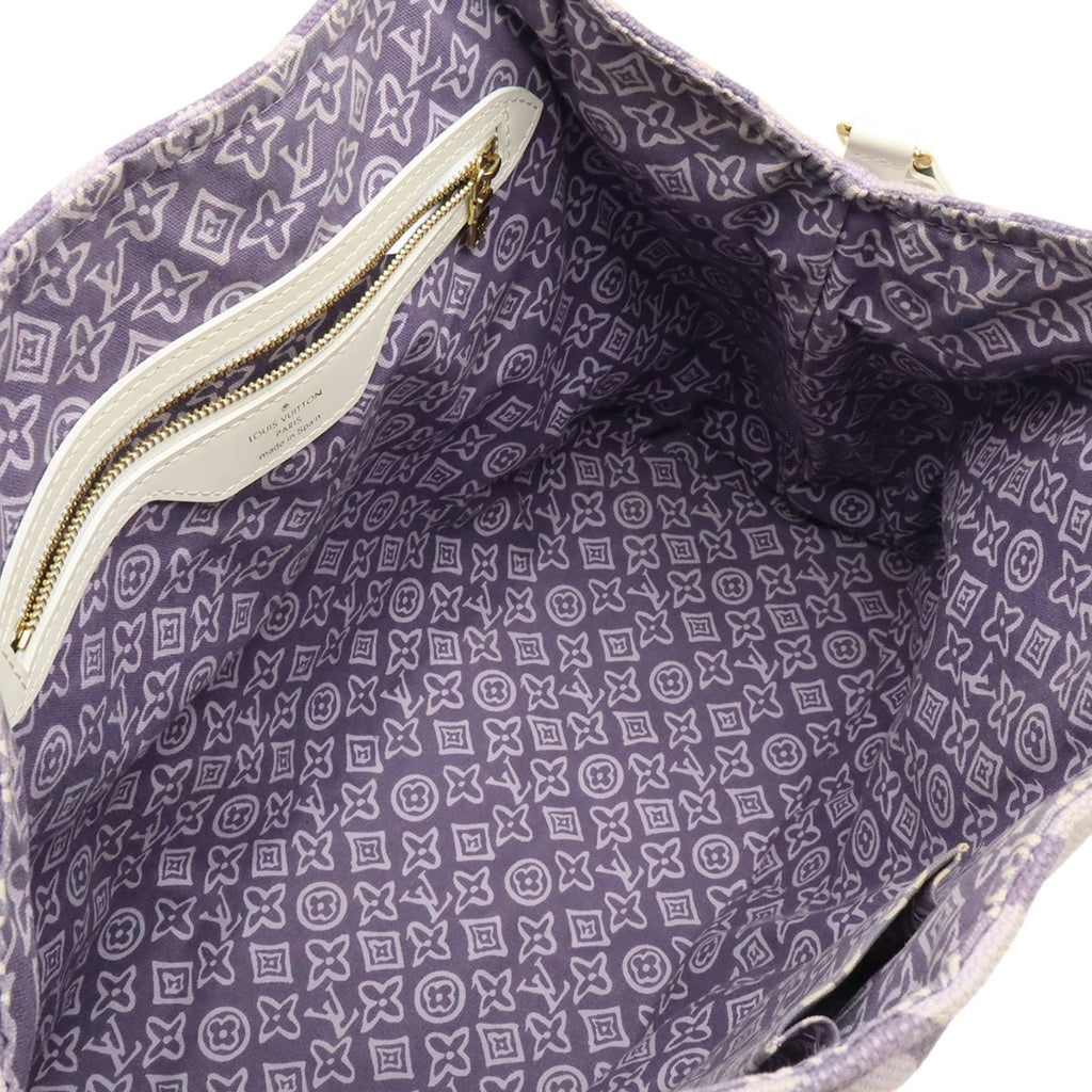 Louis Vuitton Purple Canvas Shoulder Bag Tote Bag