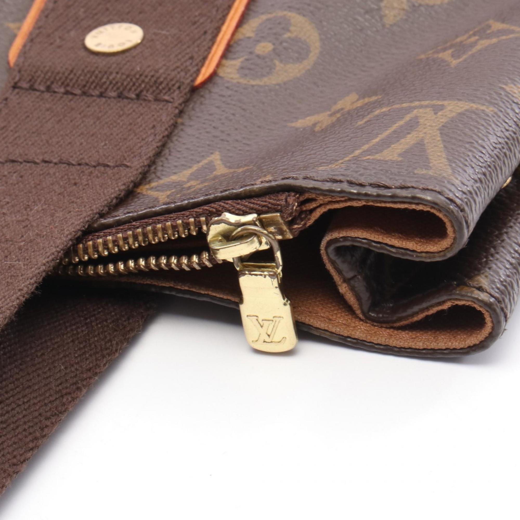 Louis Vuitton Brown Coated Canvas Leather Tote Bag