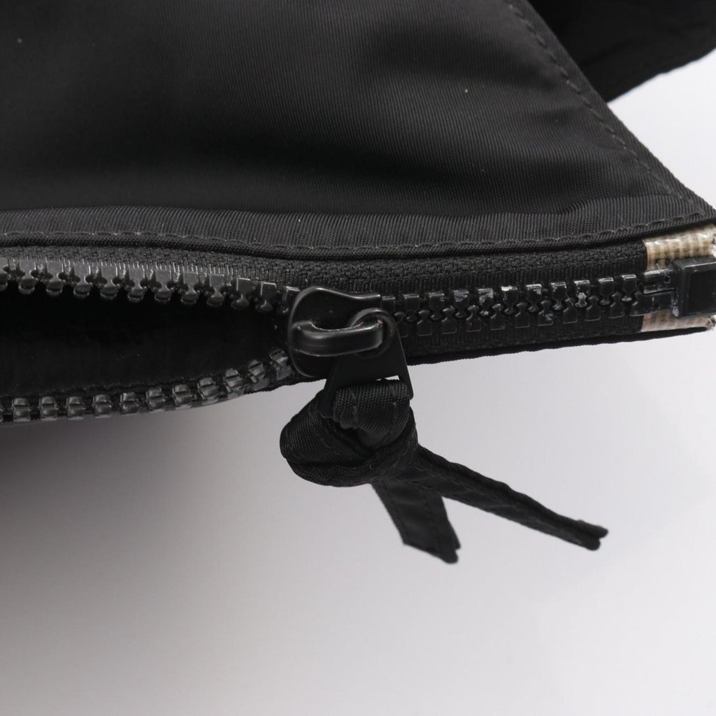 Bottega Veneta Black Nylon Clutch Bag