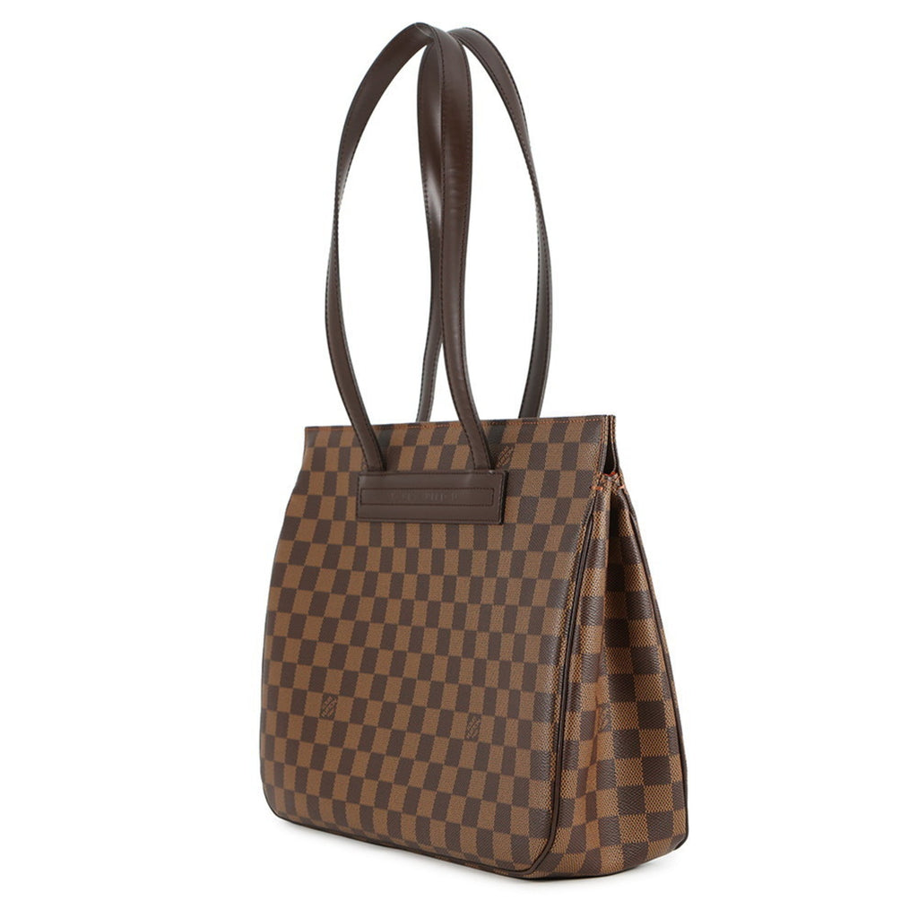 Louis Vuitton Damier Damier Canvas Ebene Red Color Shoulder Bag Tote Bag
