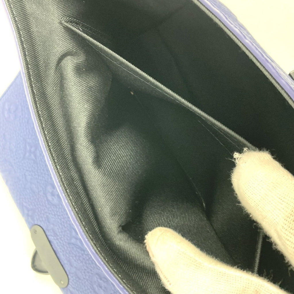 Louis Vuitton Blue Leather Shoulder Bag