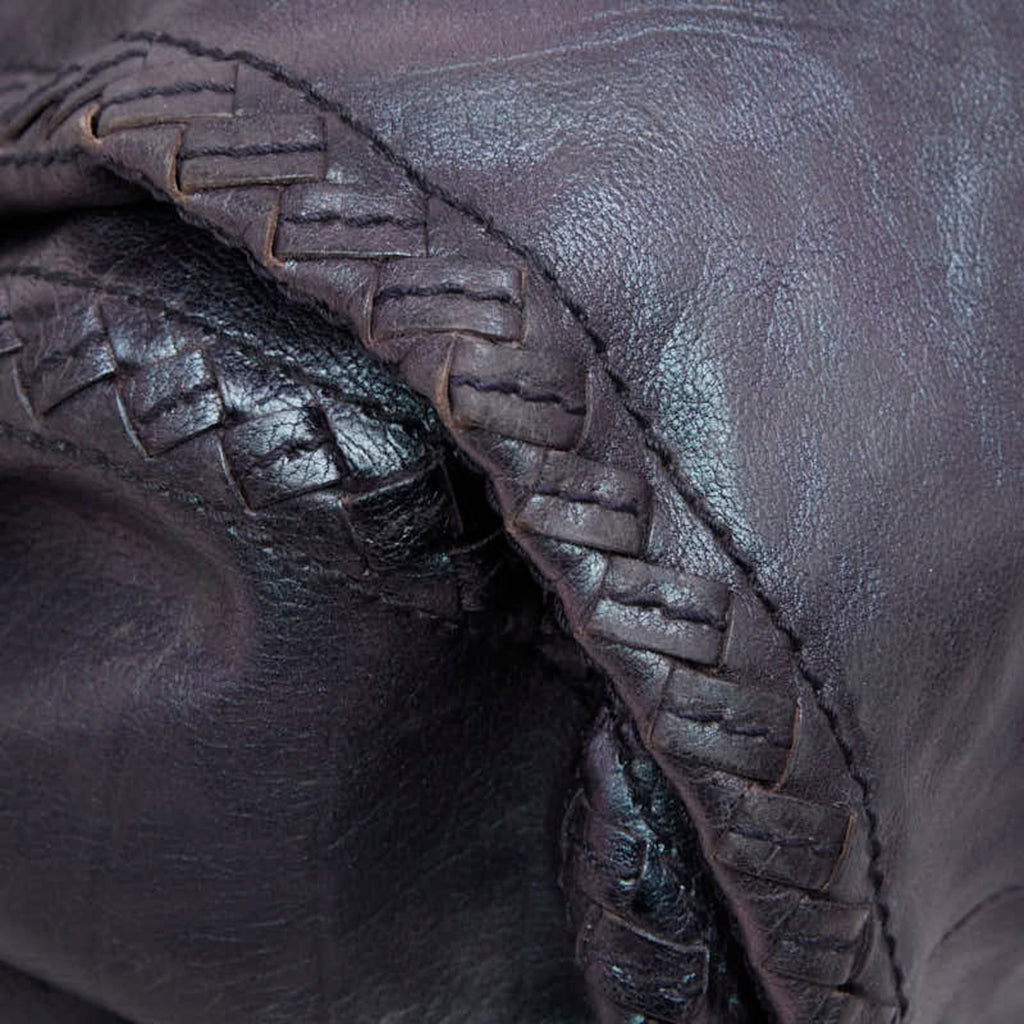 Bottega Veneta Purple Leather Shoulder Bag