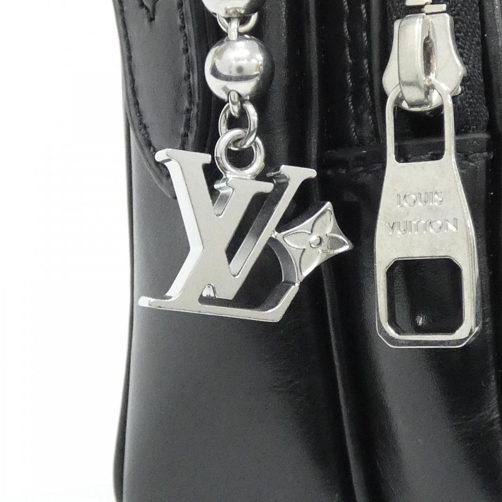 Louis Vuitton Black Leather Shoulder Bag