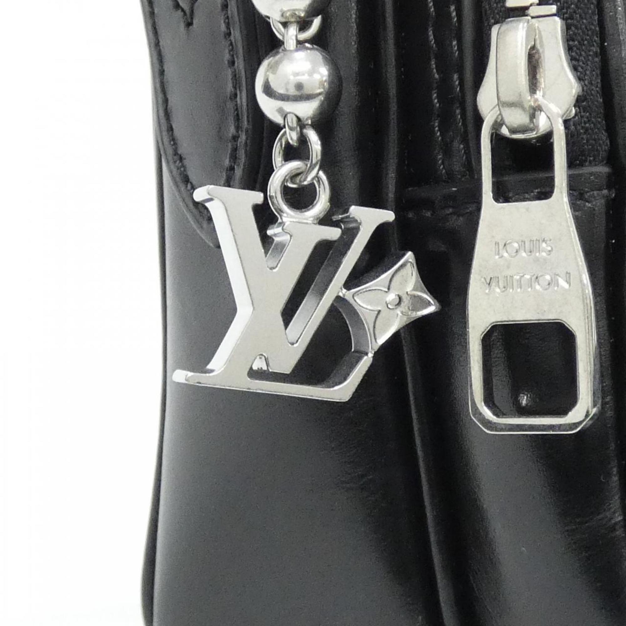 Louis Vuitton Black Leather Shoulder Bag