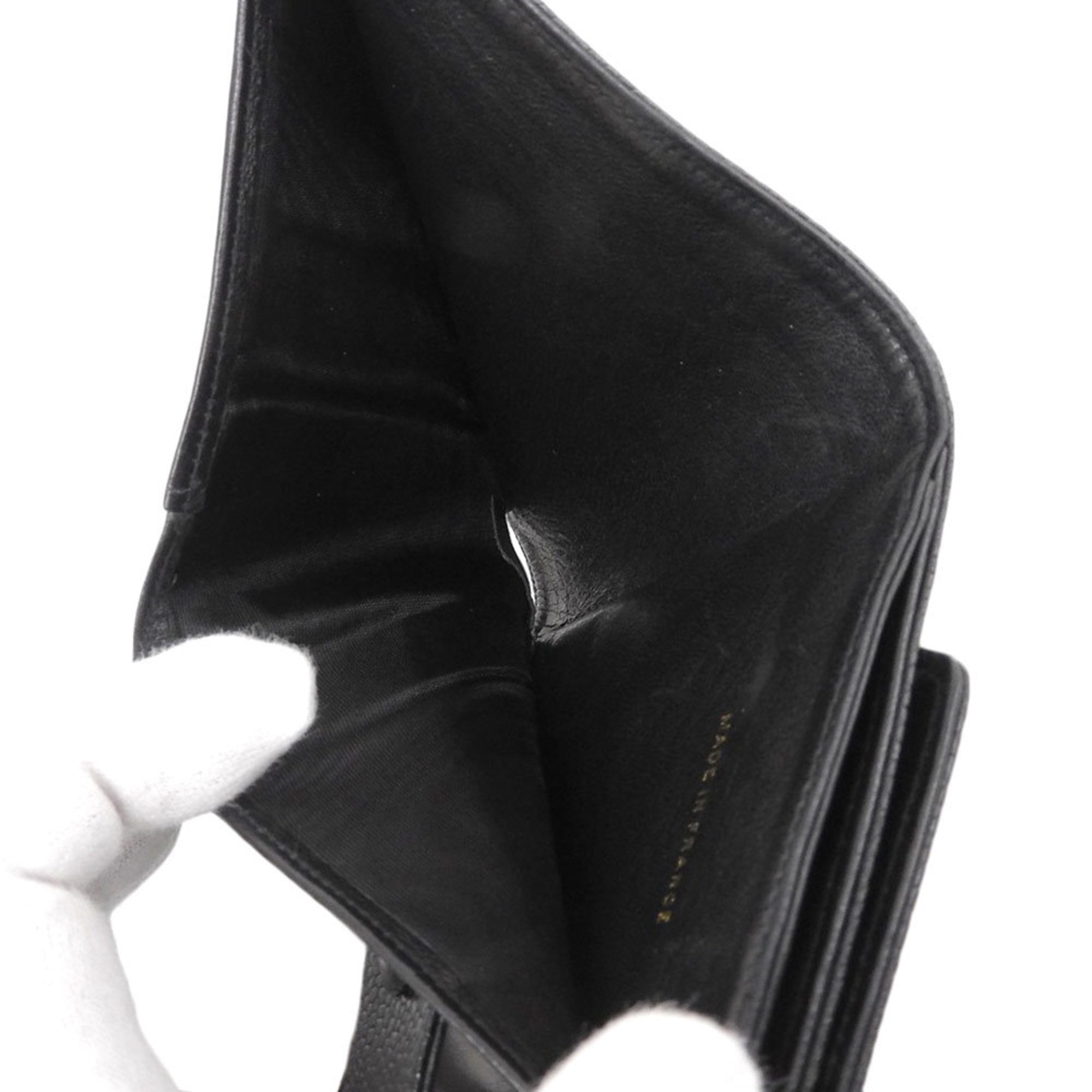 Chanel Black Grained Calfskin Wallet (Bi-Fold)