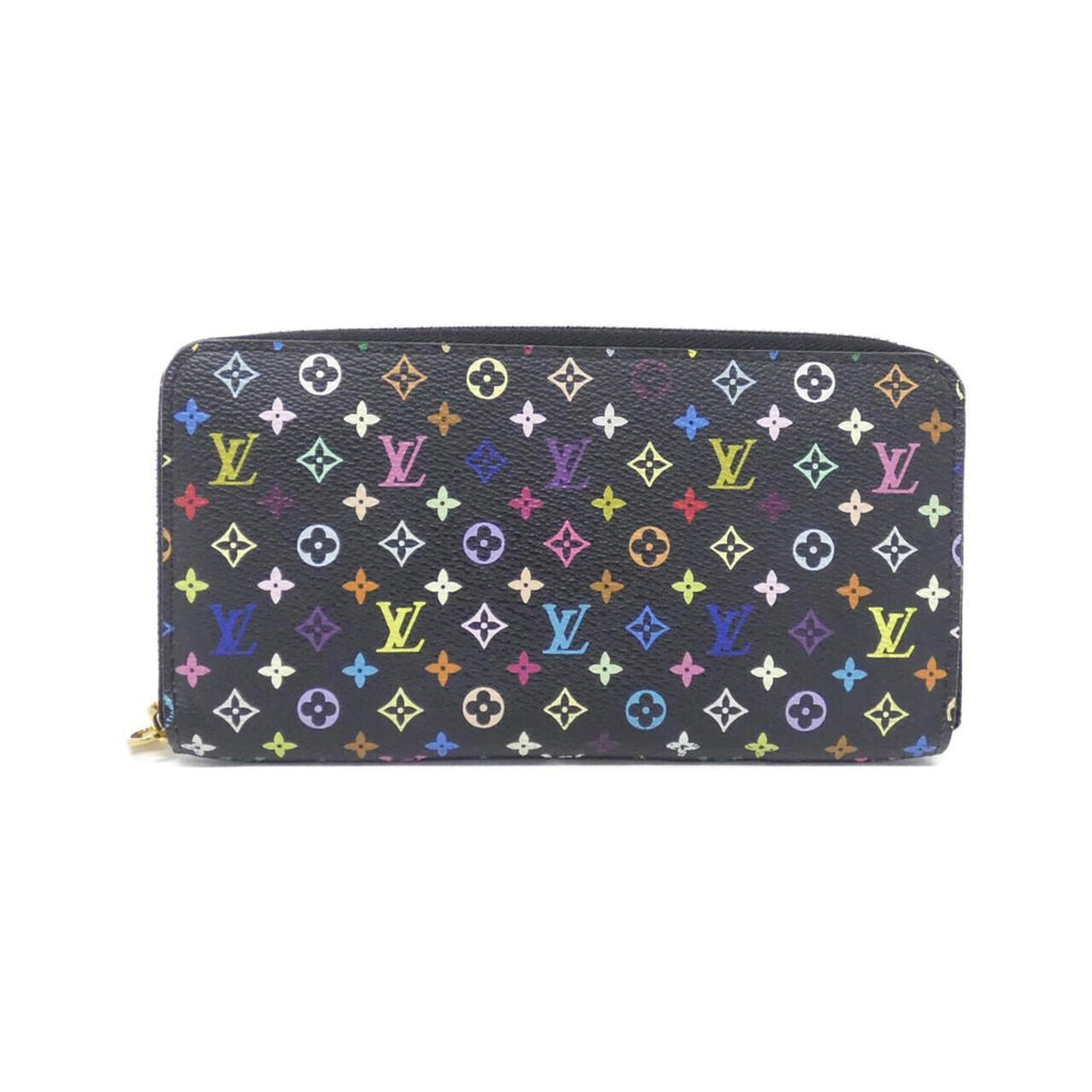 Louis Vuitton Black Grenade Multi-Color Coated Canvas Long Wallet