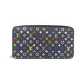 Louis Vuitton Black Grenade Multi-Color Coated Canvas Long Wallet