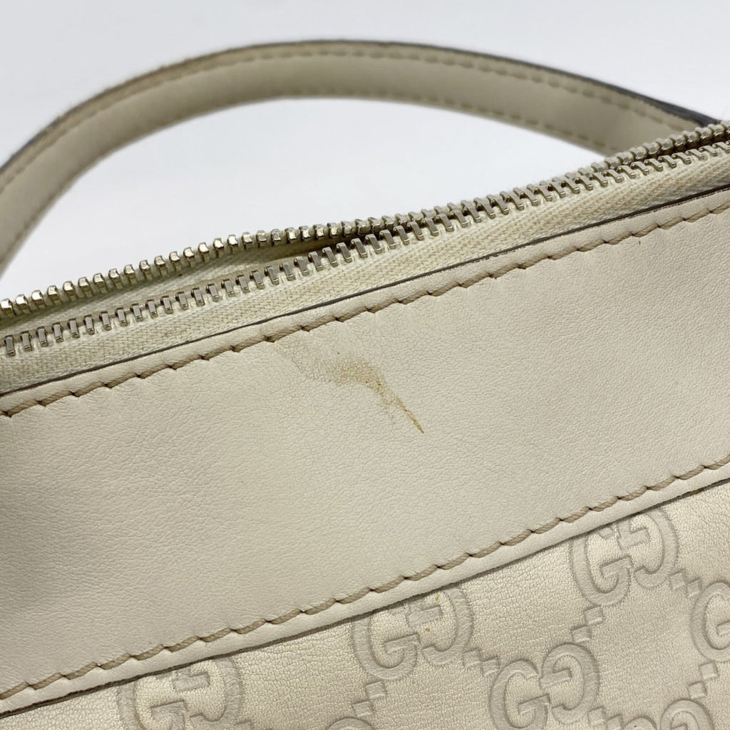 Gucci Ivory Leather Handbag (Pre-Owned)