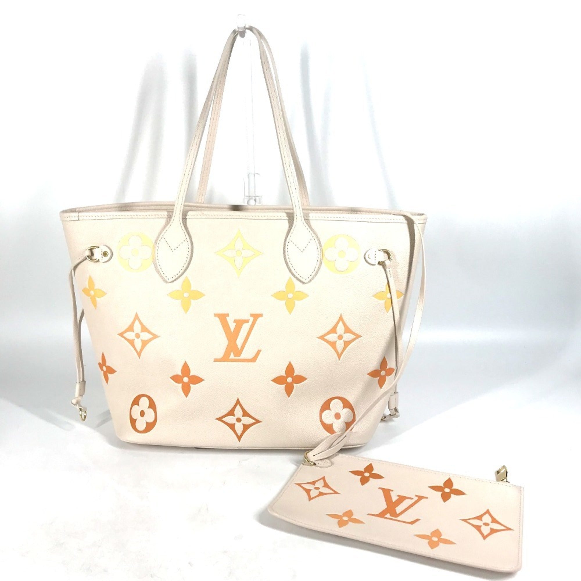 Louis Vuitton Beige Monogram Empreinte Pouch Shoulder Bag Tote Bag