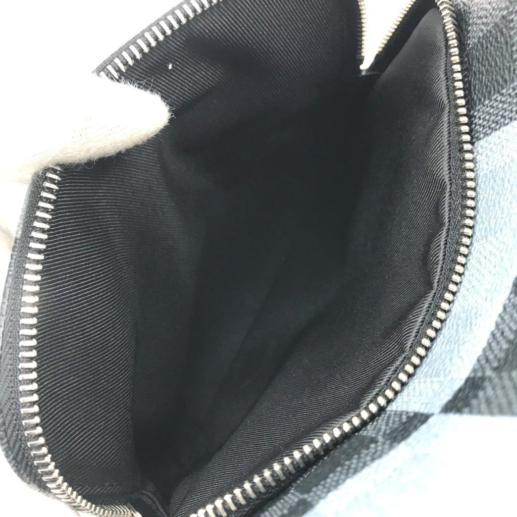 Louis Vuitton Black Galle Gray Canvas Shoulder Bag Sling Bag