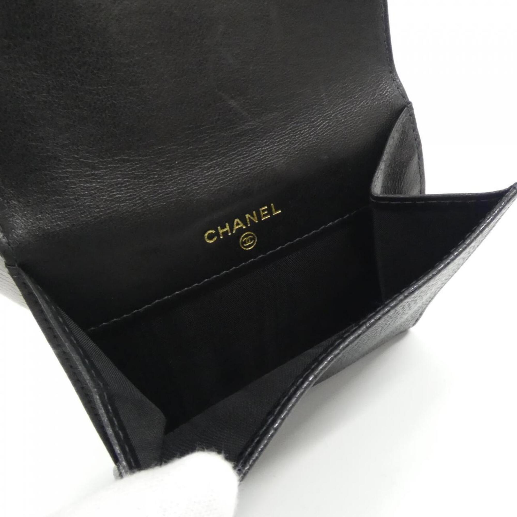 Chanel Black Grained Calfskin