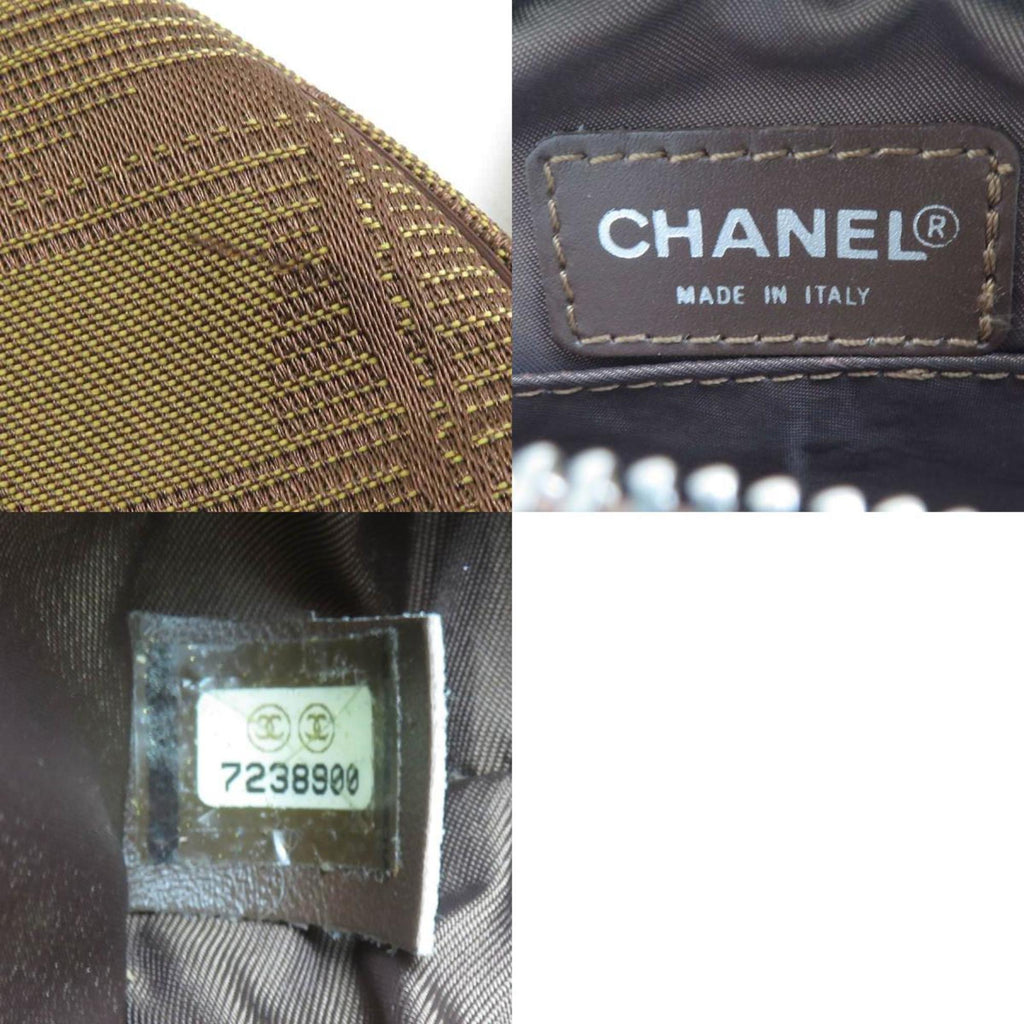 Chanel Brown Khaki New Travel Line Pouch