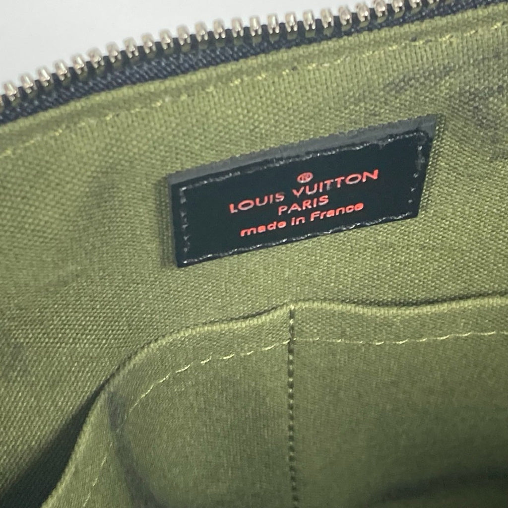 Louis Vuitton Black Cloth Shoulder Bag