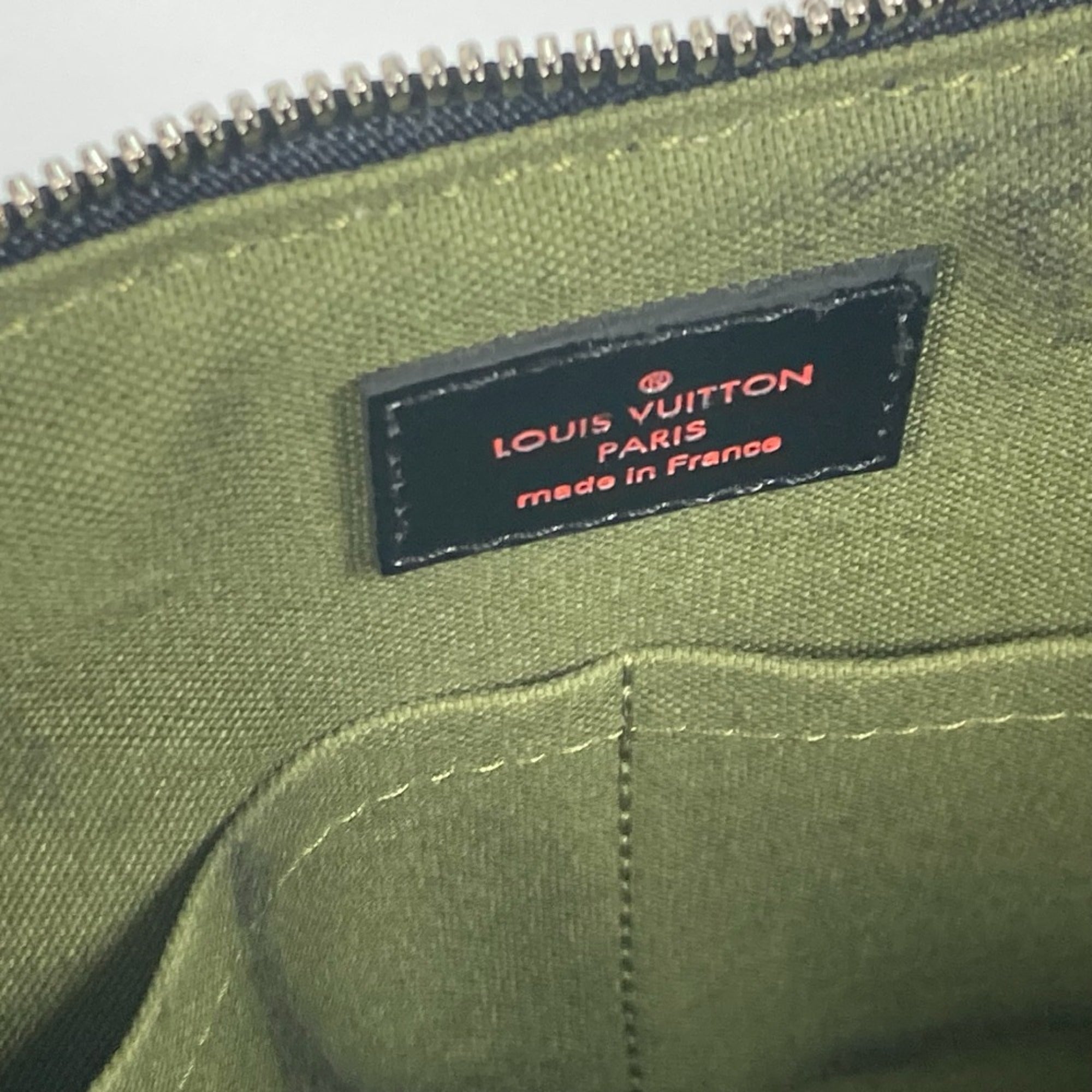 Louis Vuitton Black Cloth Shoulder Bag