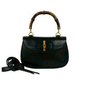 Gucci Black Leather Bamboo Handbag Shoulder Bag (Pre-Owned)