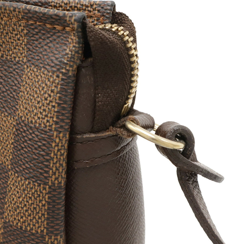 Louis Vuitton Brown Damier Canvas Pvc Handbag Pouch