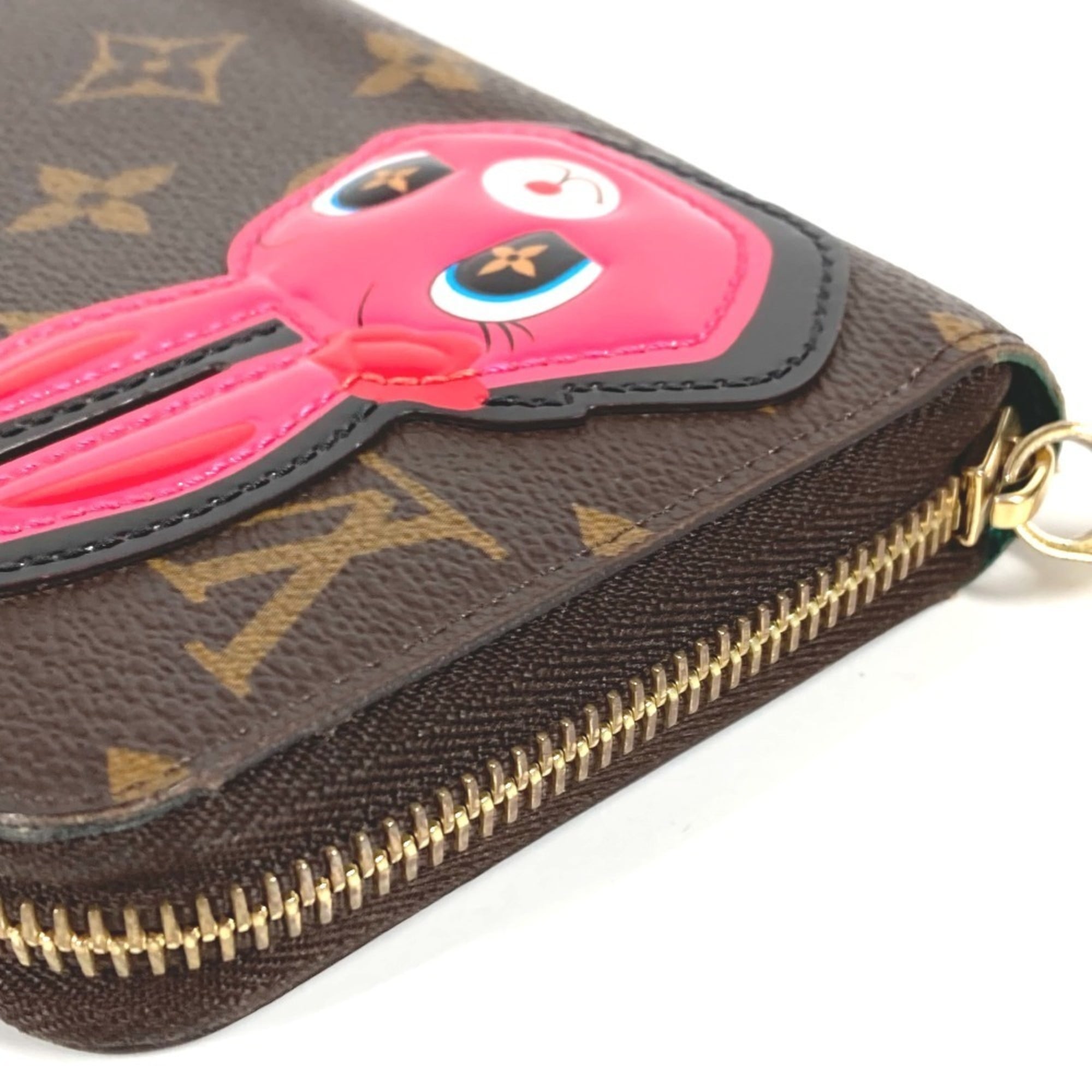 Louis Vuitton Brown Pink Monogram Long Wallet
