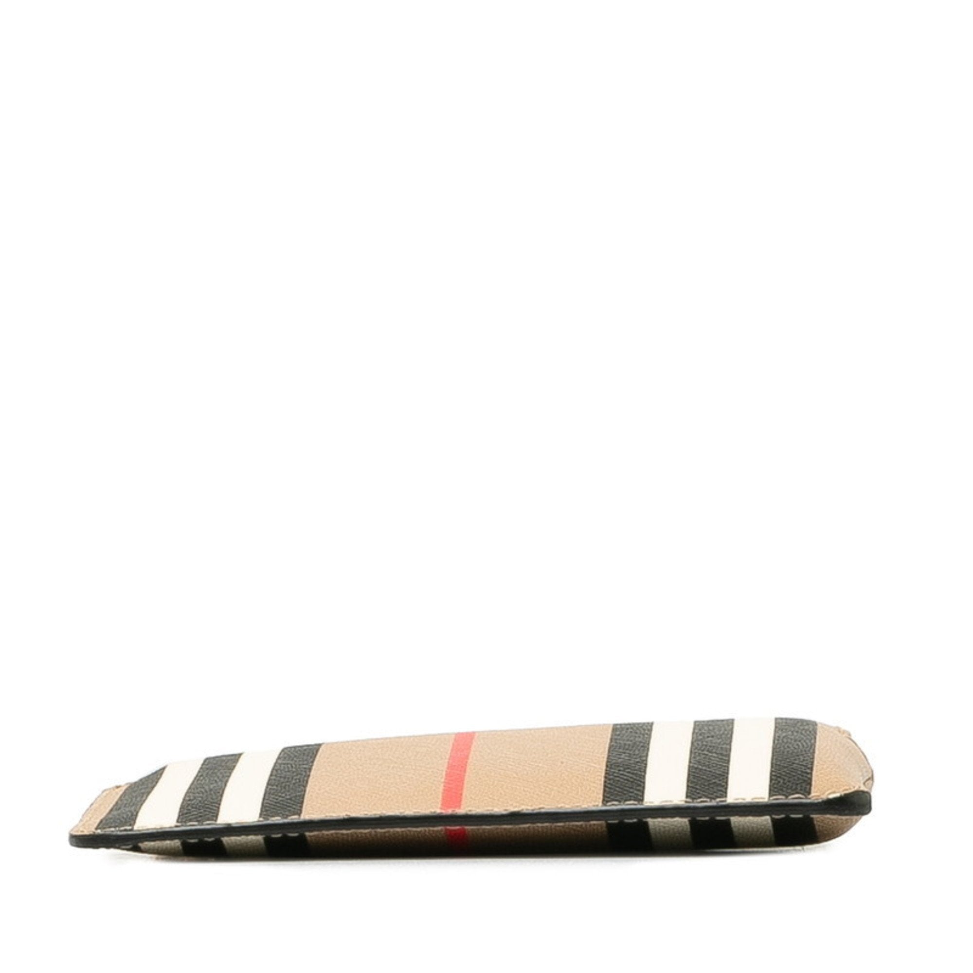 Burberry Beige Multi-Color Pvc Leather Coin Purse/Coin Case