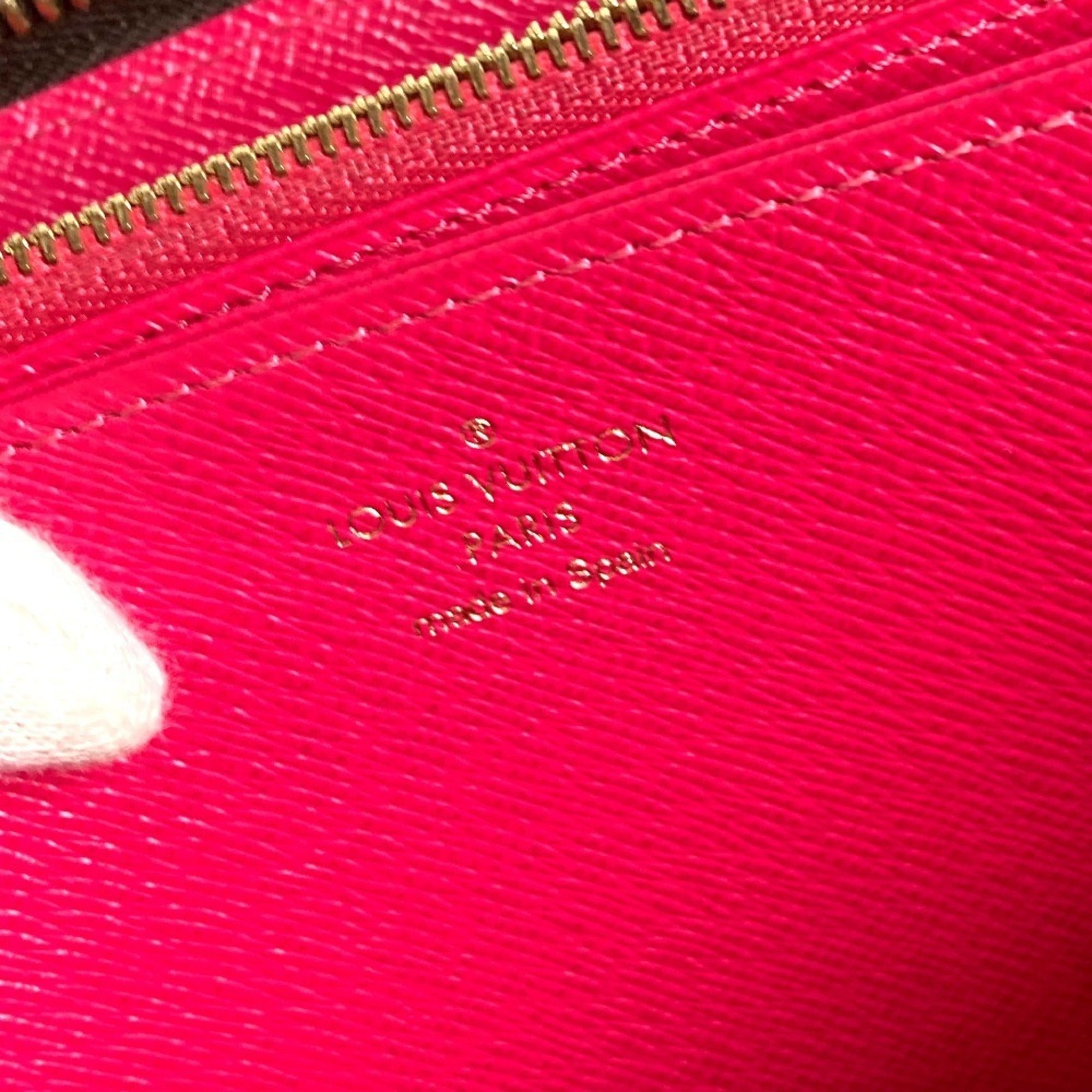 Louis Vuitton Monogram Bay Brown Pink Monogram Long Wallet