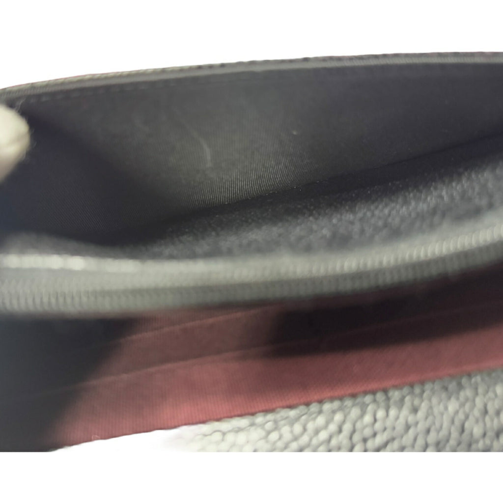Chanel Black Grained Calfskin Shoulder Bag