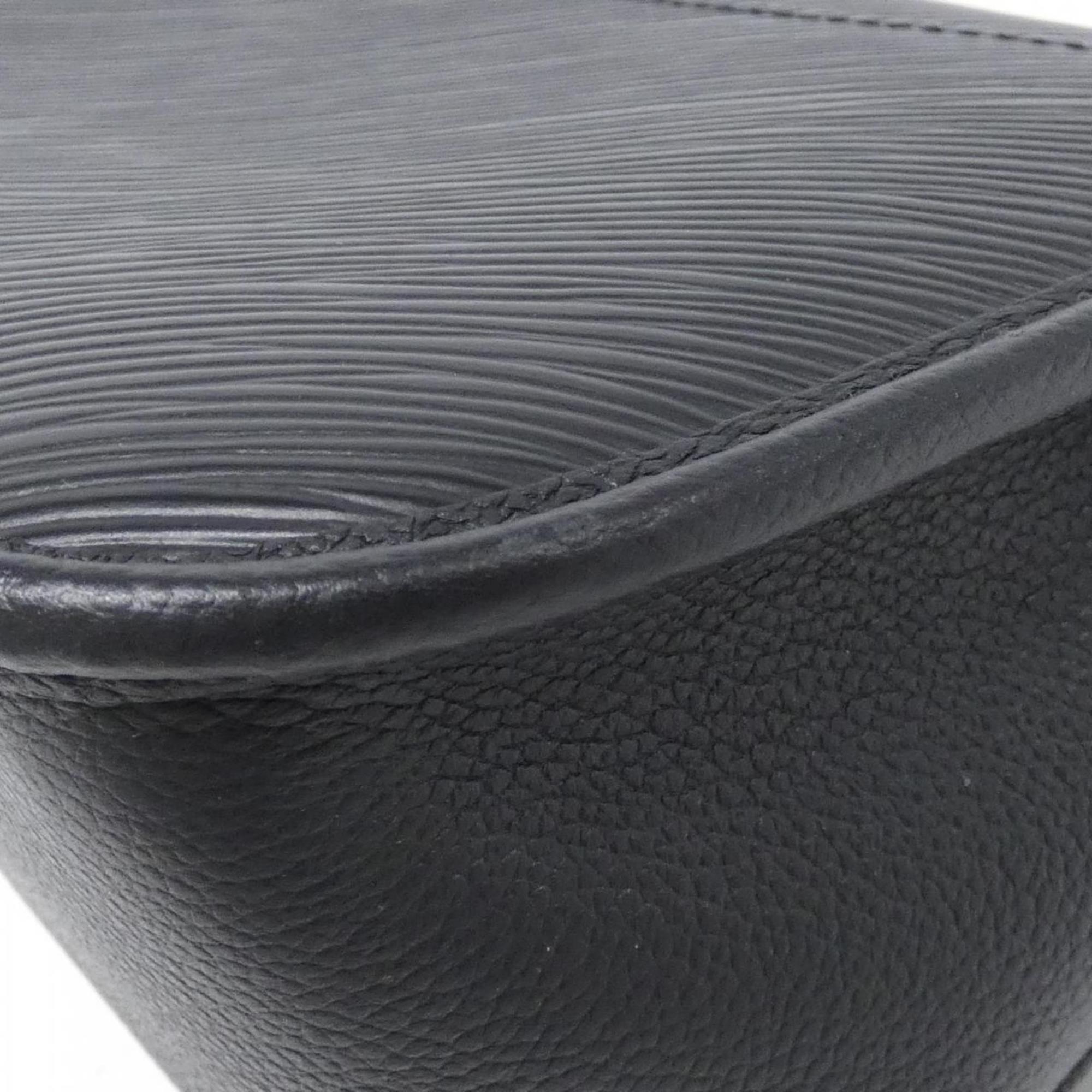 Louis Vuitton Black Leather Shoulder Bag