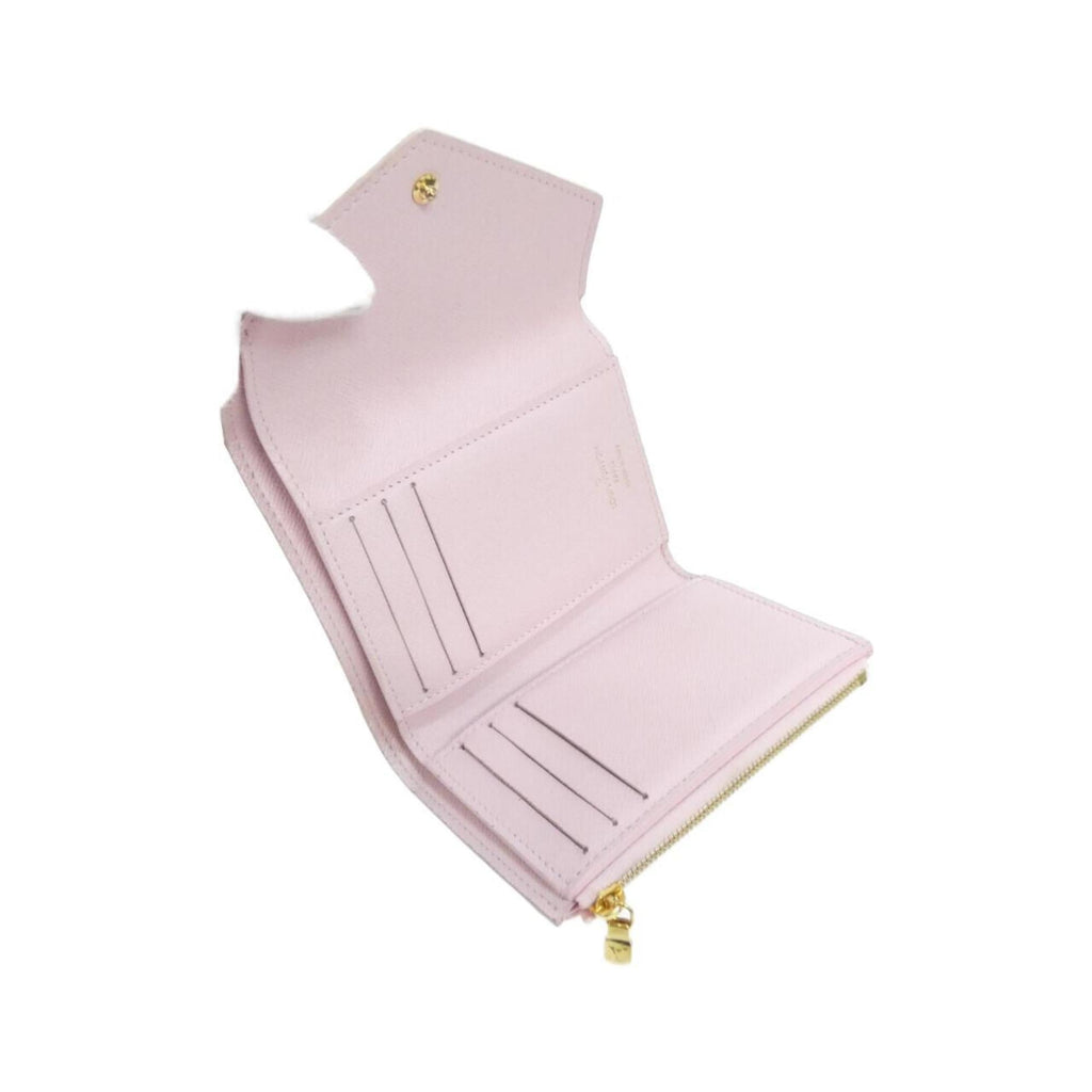 Louis Vuitton Rose Coated Canvas Wallet (Tri-Fold)