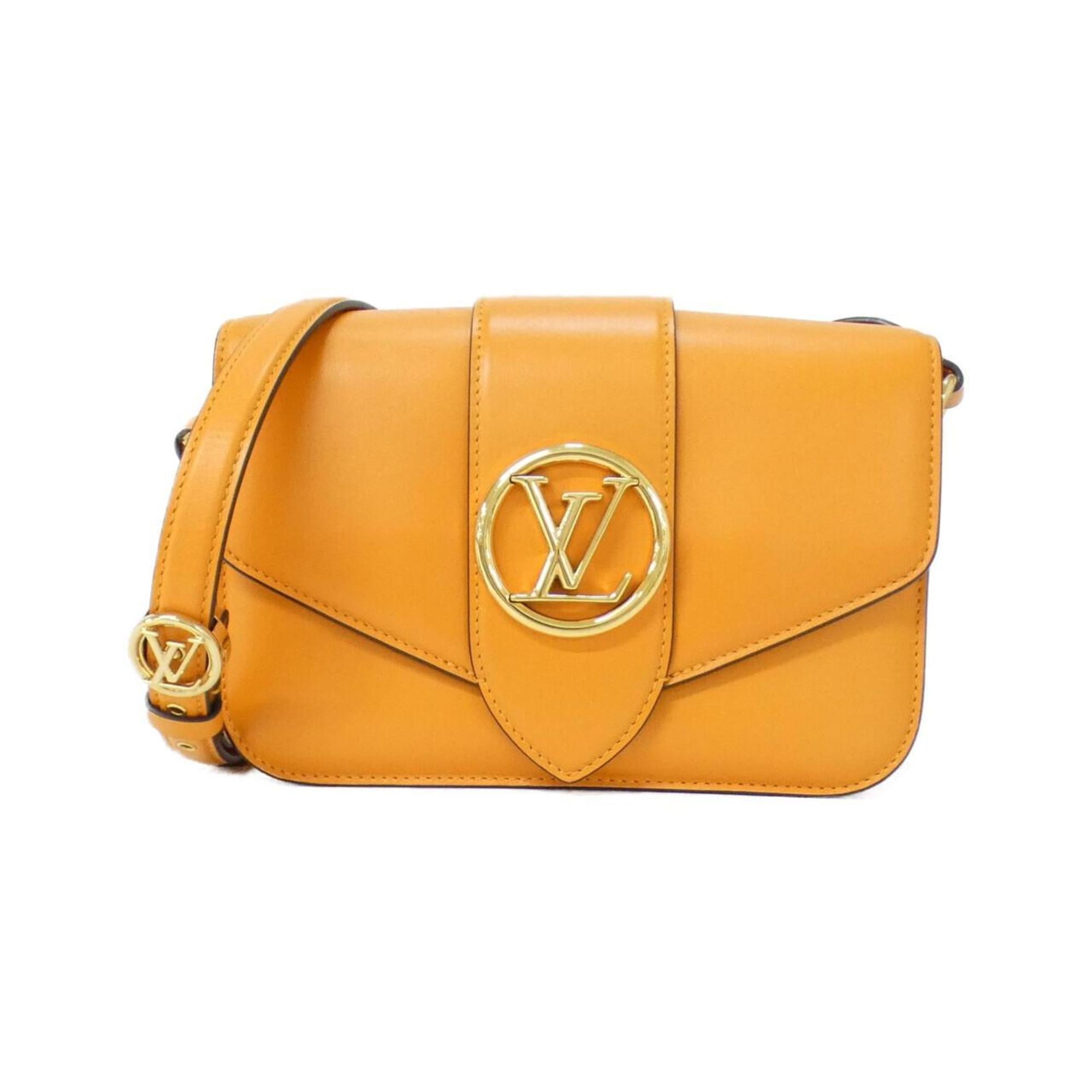 Louis Vuitton Orange Leather Shoulder Bag