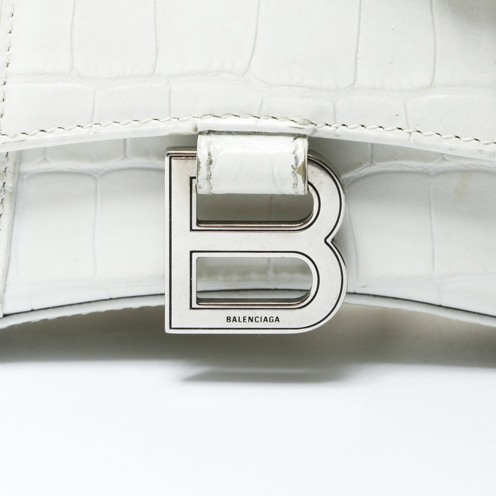 Balenciaga White Leather Shoulder