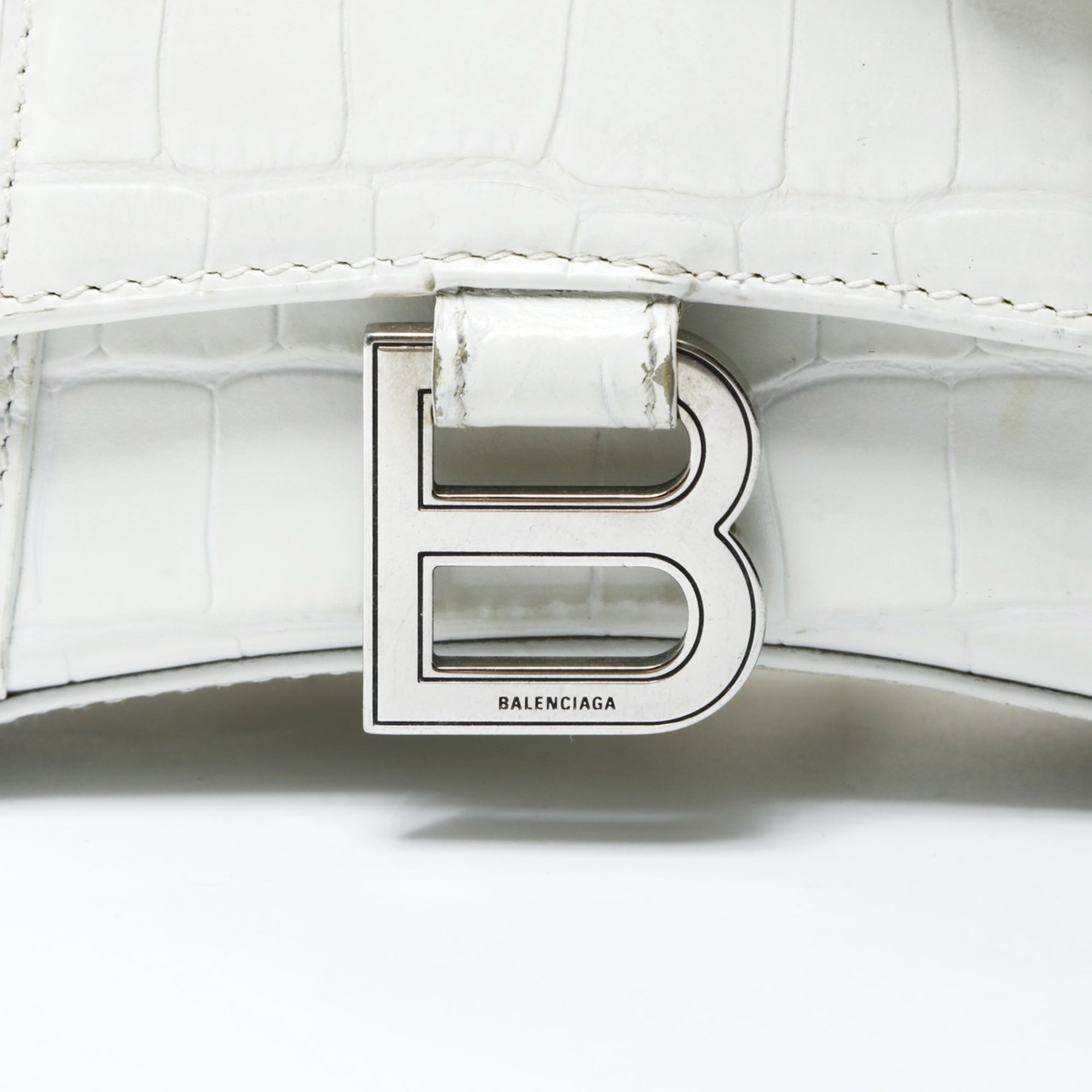 Balenciaga White Leather Shoulder