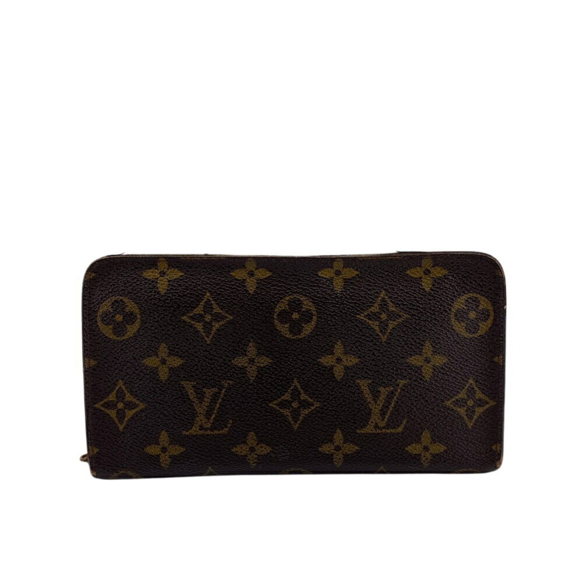Louis Vuitton Monogram Brown Leather Long Wallet