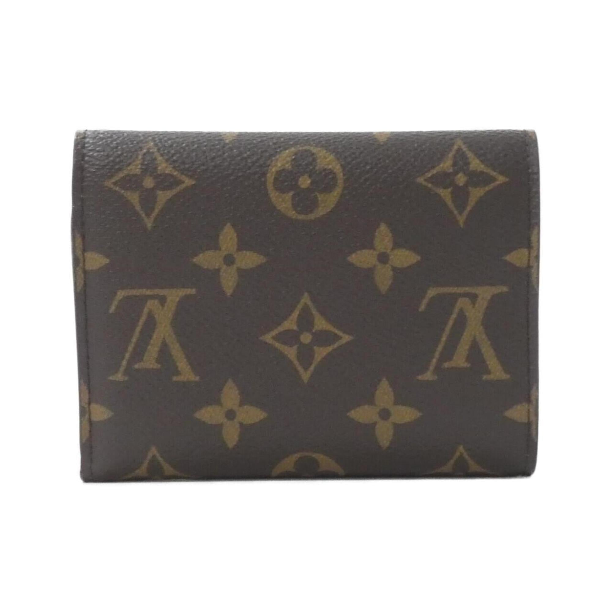 Louis Vuitton Monogram Marron Coated Canvas Wallet (Tri-Fold)