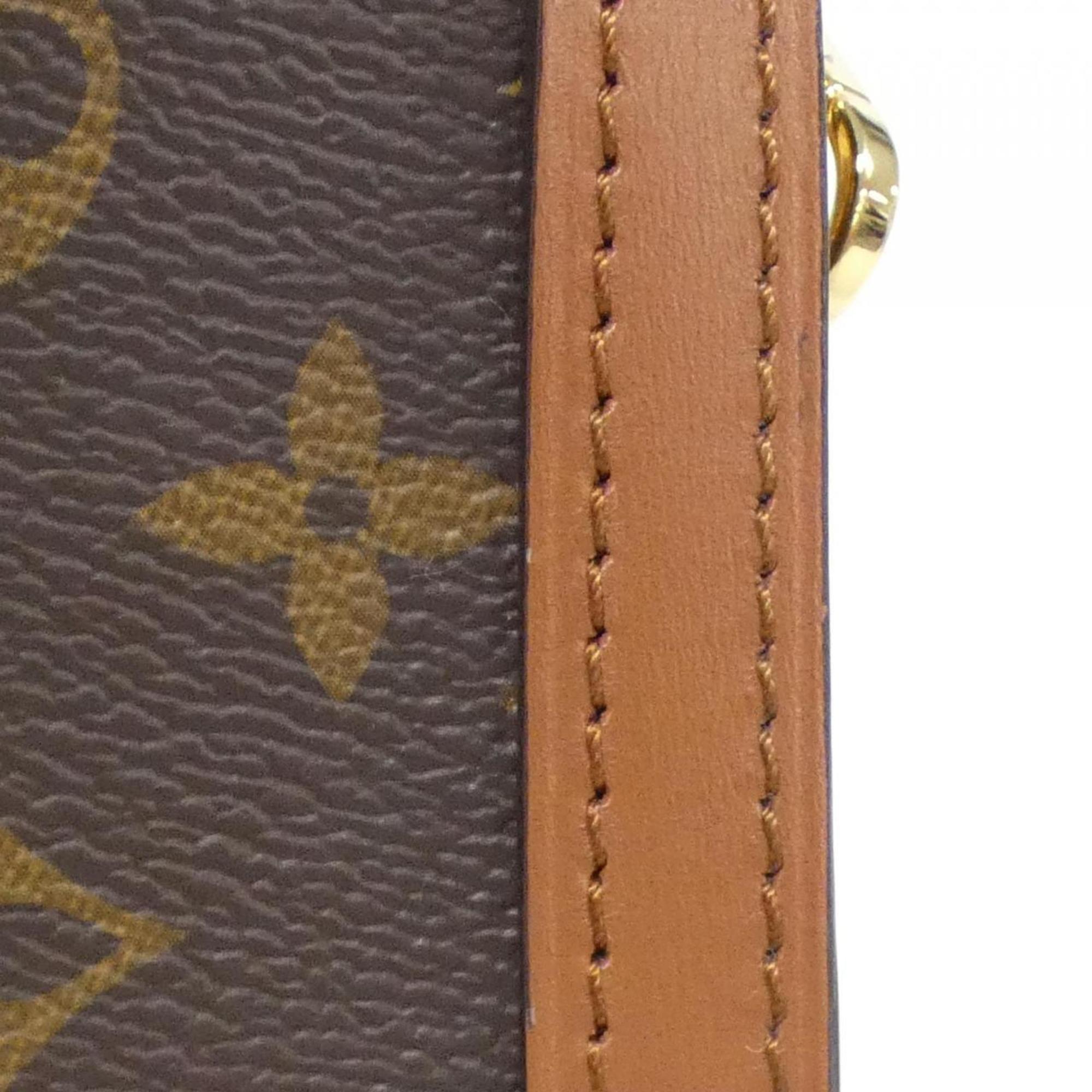 Louis Vuitton Brown Coated Canvas Shoulder Bag