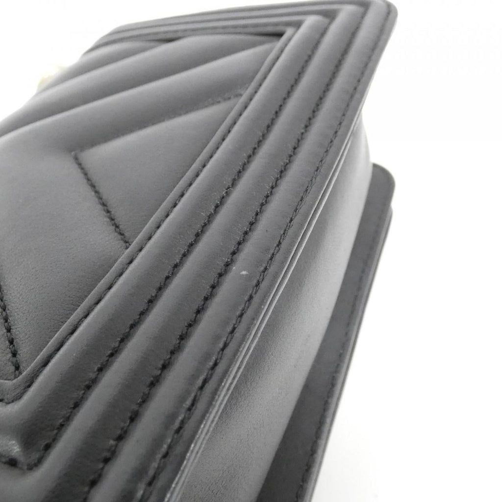 Chanel Black Leather Shoulder Bag