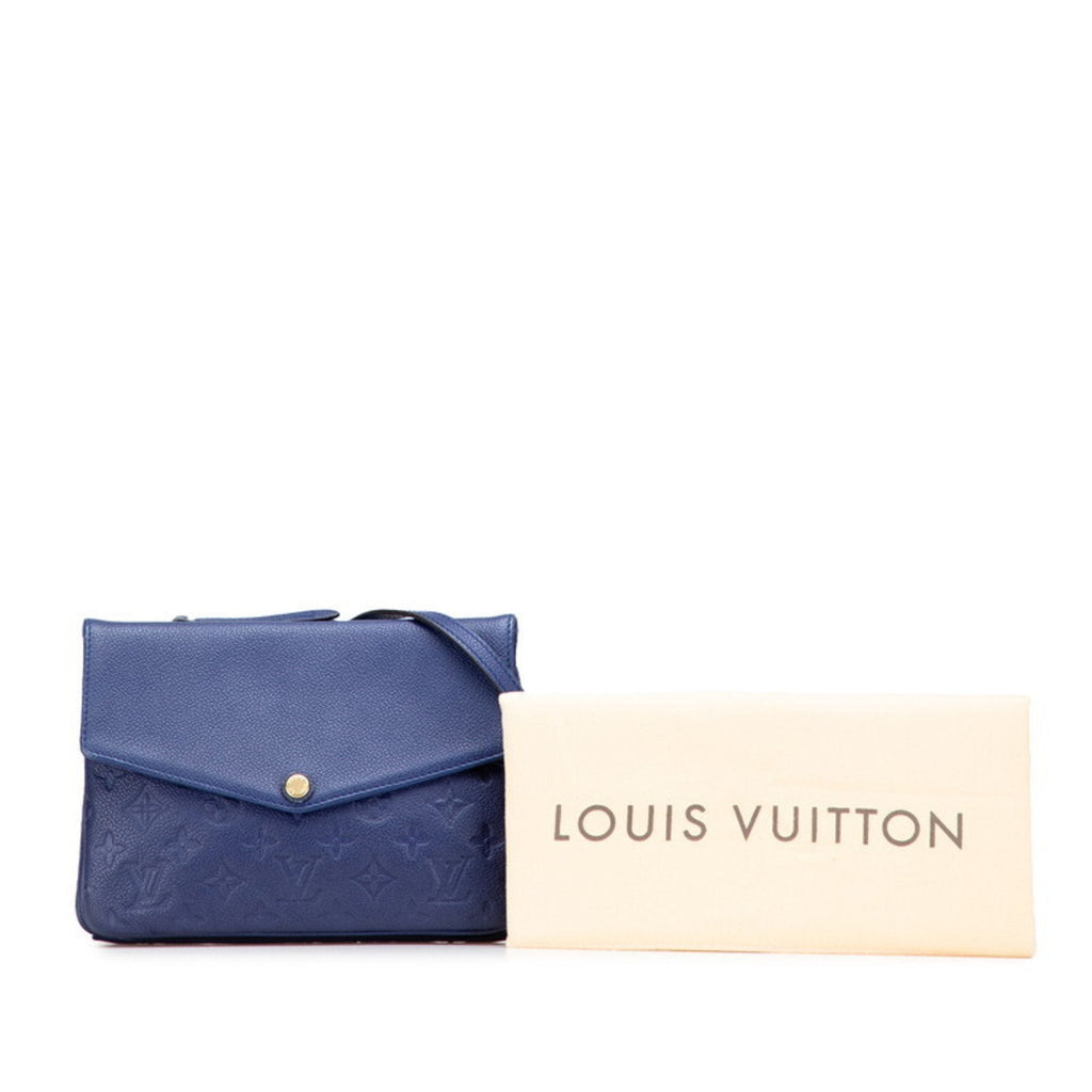 Louis Vuitton Blue Leather Shoulder Bag