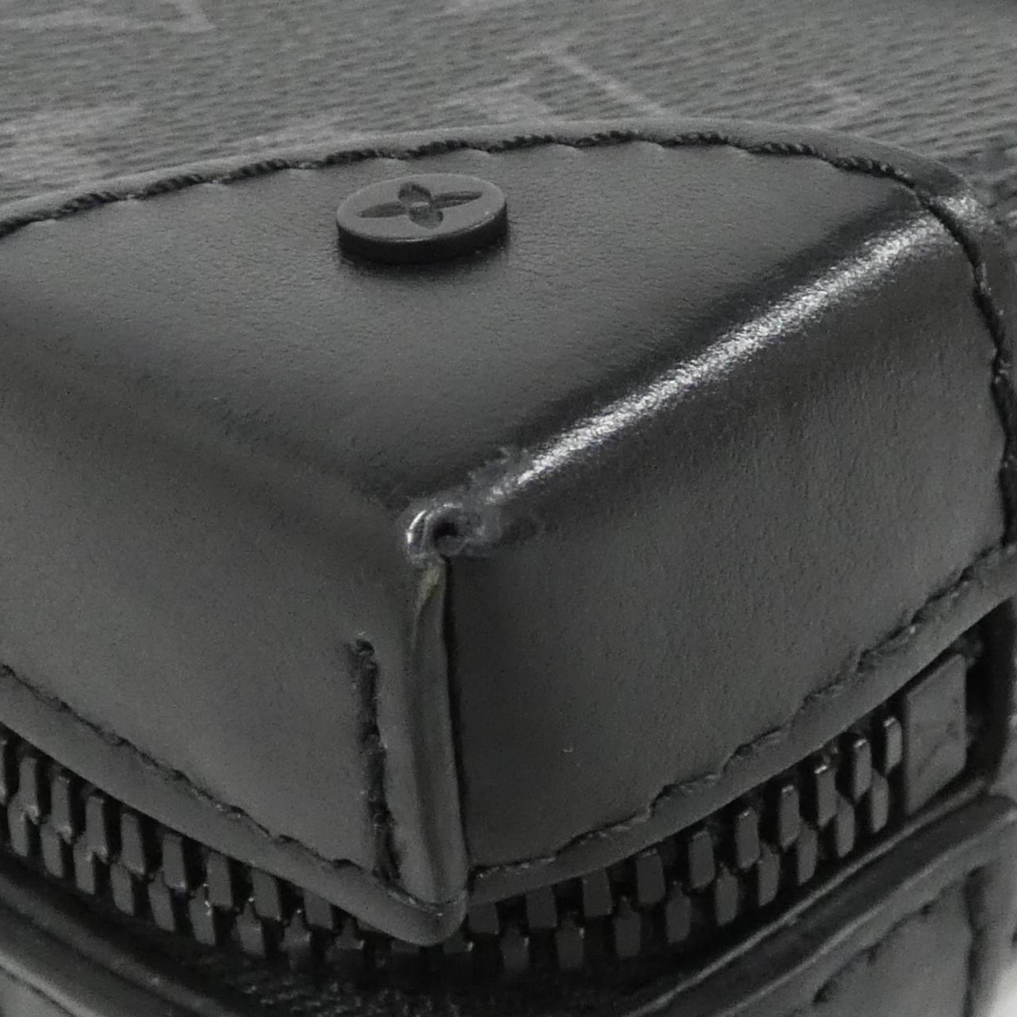 Louis Vuitton Black Coated Canvas Shoulder Bag