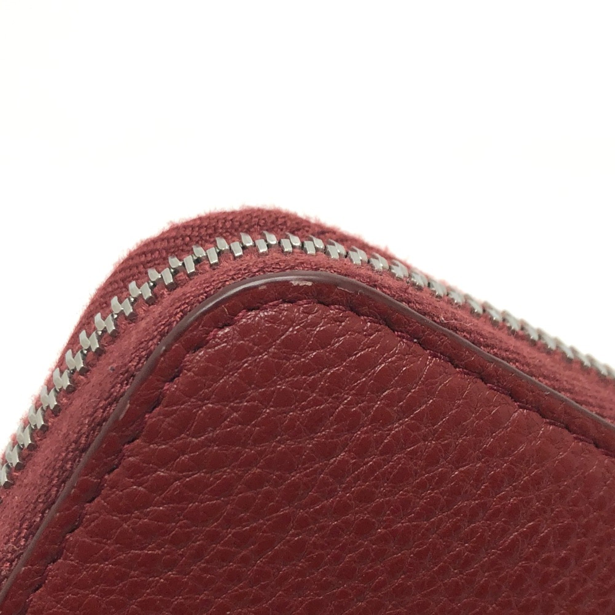 Prada Red Leather Long Wallet (Bi-Fold)