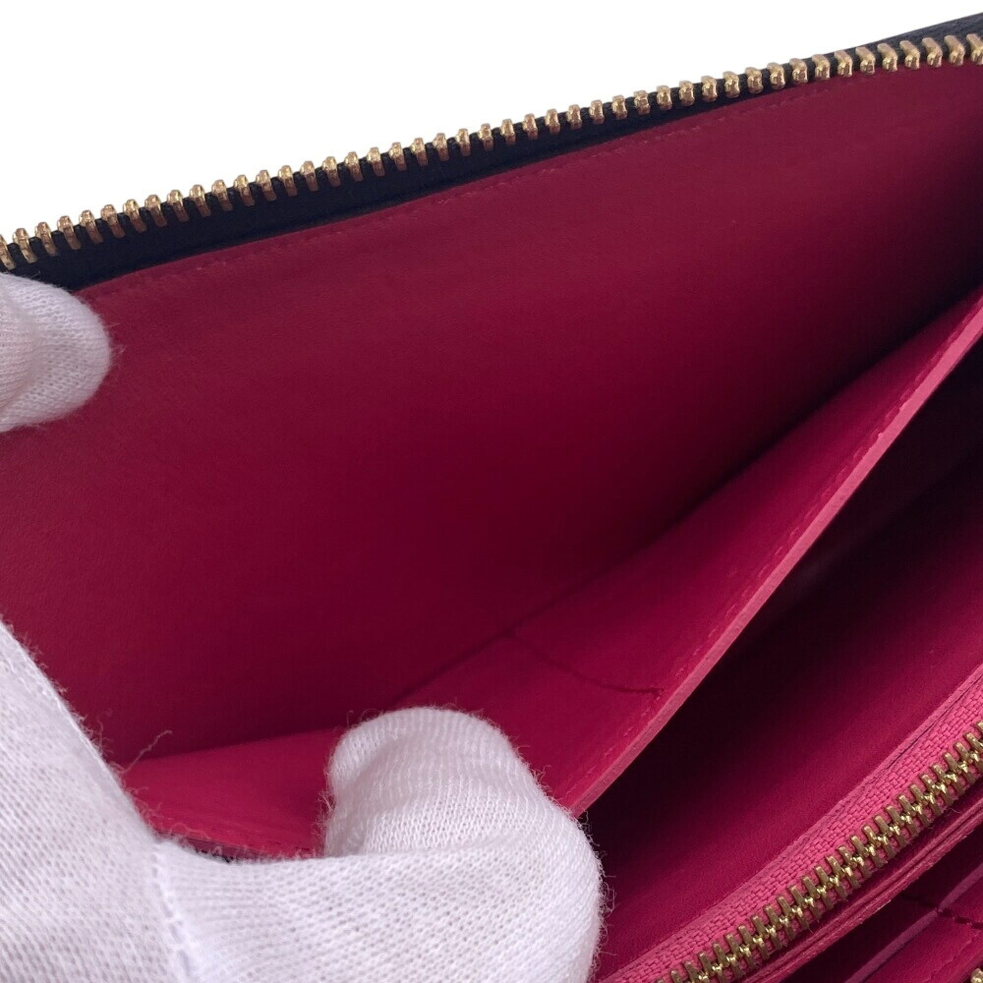Louis Vuitton Black Leather Long Wallet